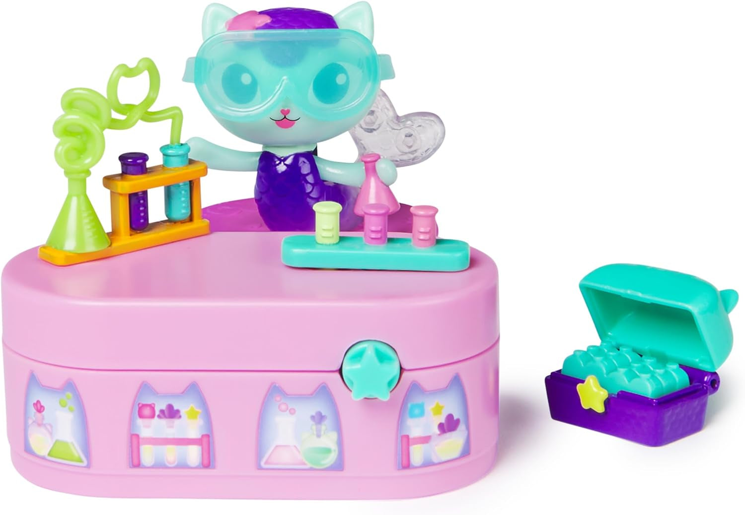 Domek dla lalek Gabby™S, zestaw mebli Bobble Kitty z surykatkami Figurka kota z meblami i akcesoriami do domku dla lalek, domki dla lalek w wieku powyżej 3 lat Domki dla lalek Naty Shop Domyślny tytuł