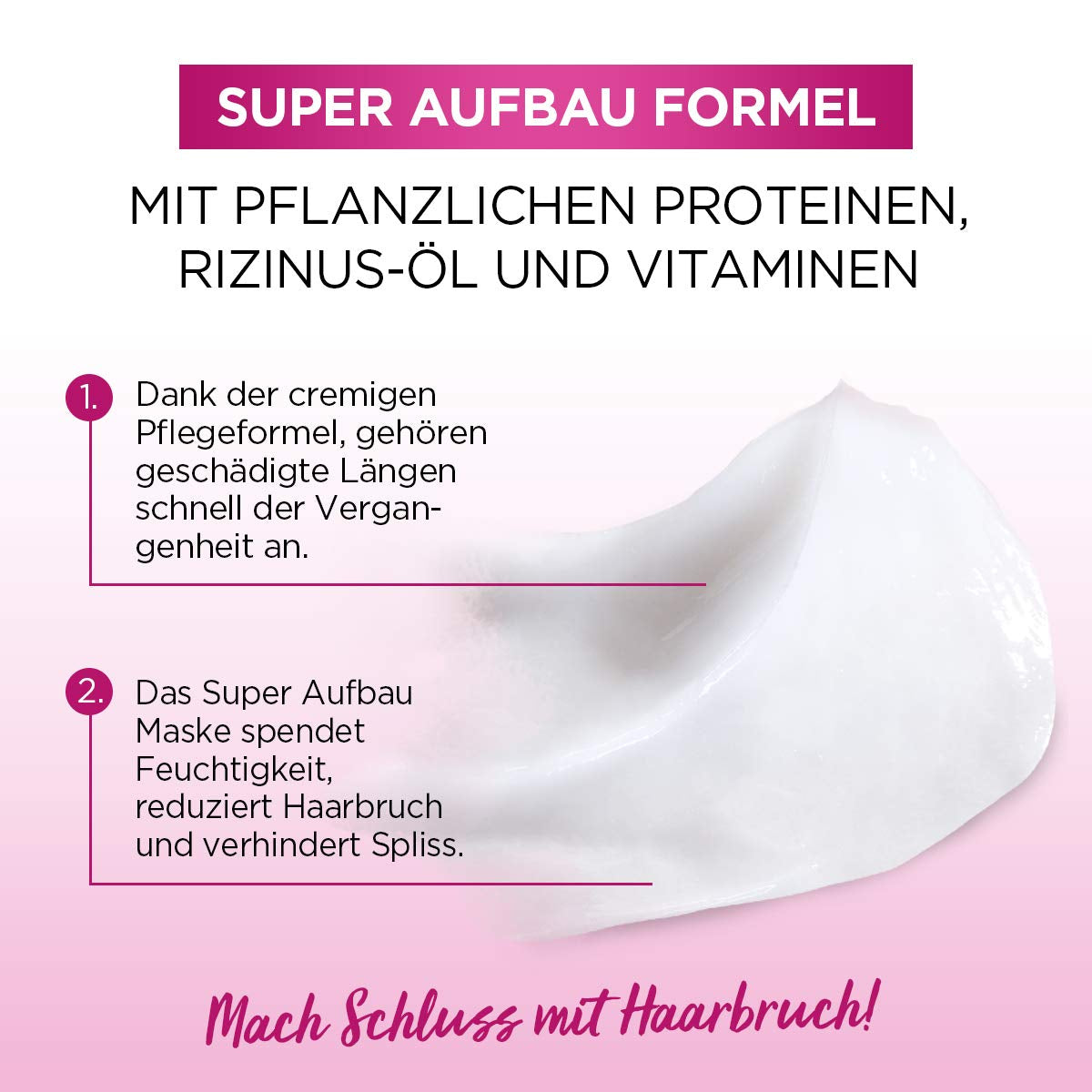 L'Oréal Paris Elvital Maska przeciw rozdwajaniu się końcówek do włosów długich i zniszczonych, Intensywna kuracja spłukująca, Z witaminami roślinnymi i olejkiem rycynowym, Maska Super Build-up Dream Długość, 1 x 300 ml Naty Shop Maska do włosów