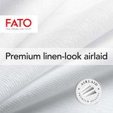 Fato - Suche serwetki papierowe, Airlaid, efekt tkaniny, opakowanie 50 serwetek, rozmiar 40X40 złożone na 4, kolor czarny