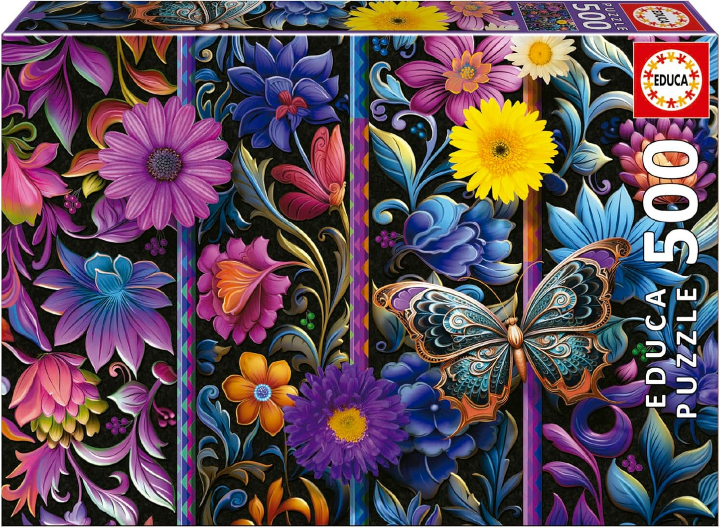 Educa - Puzzle 500 elementów dla dorosłych | Bada Bloom. Wymiary: 48 x 34 cm. Zawiera klej do puzzli Fixpuzzle. Przez 11 lat (19909) Puzzle Naty Shop Domyślny tytuł