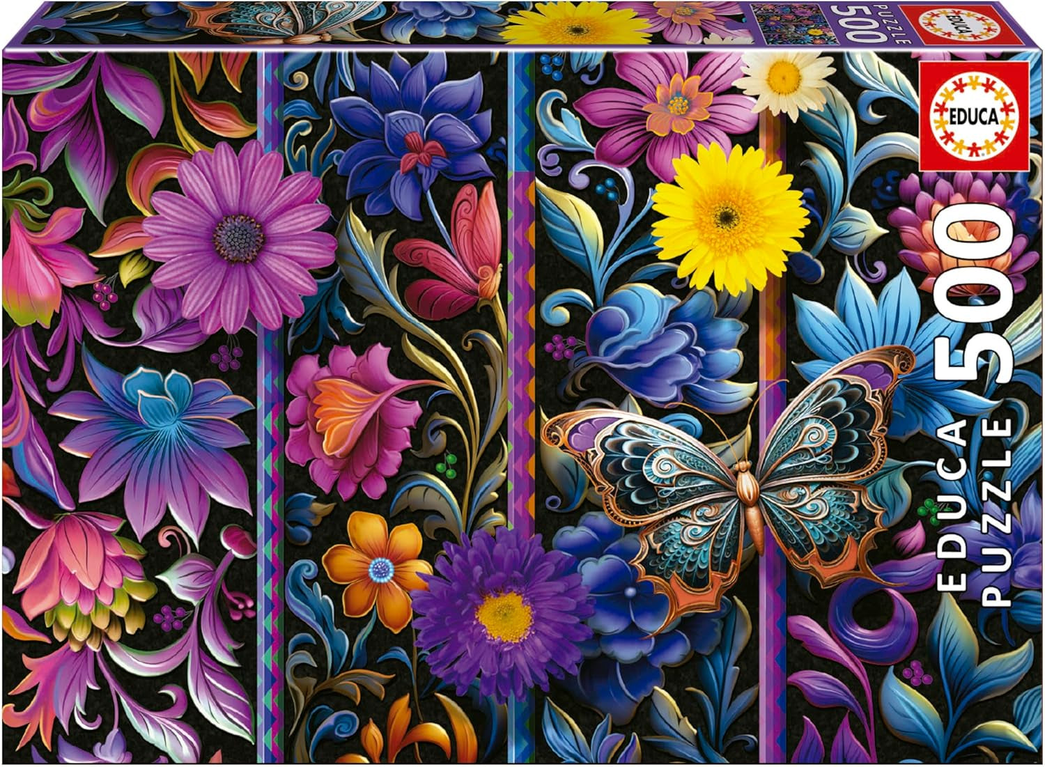 Educa - Puzzle 500 elementów dla dorosłych | Bada Bloom. Wymiary: 48 x 34 cm. Zawiera klej do puzzli Fixpuzzle. Przez 11 lat (19909) Puzzle Naty Shop Domyślny tytuł