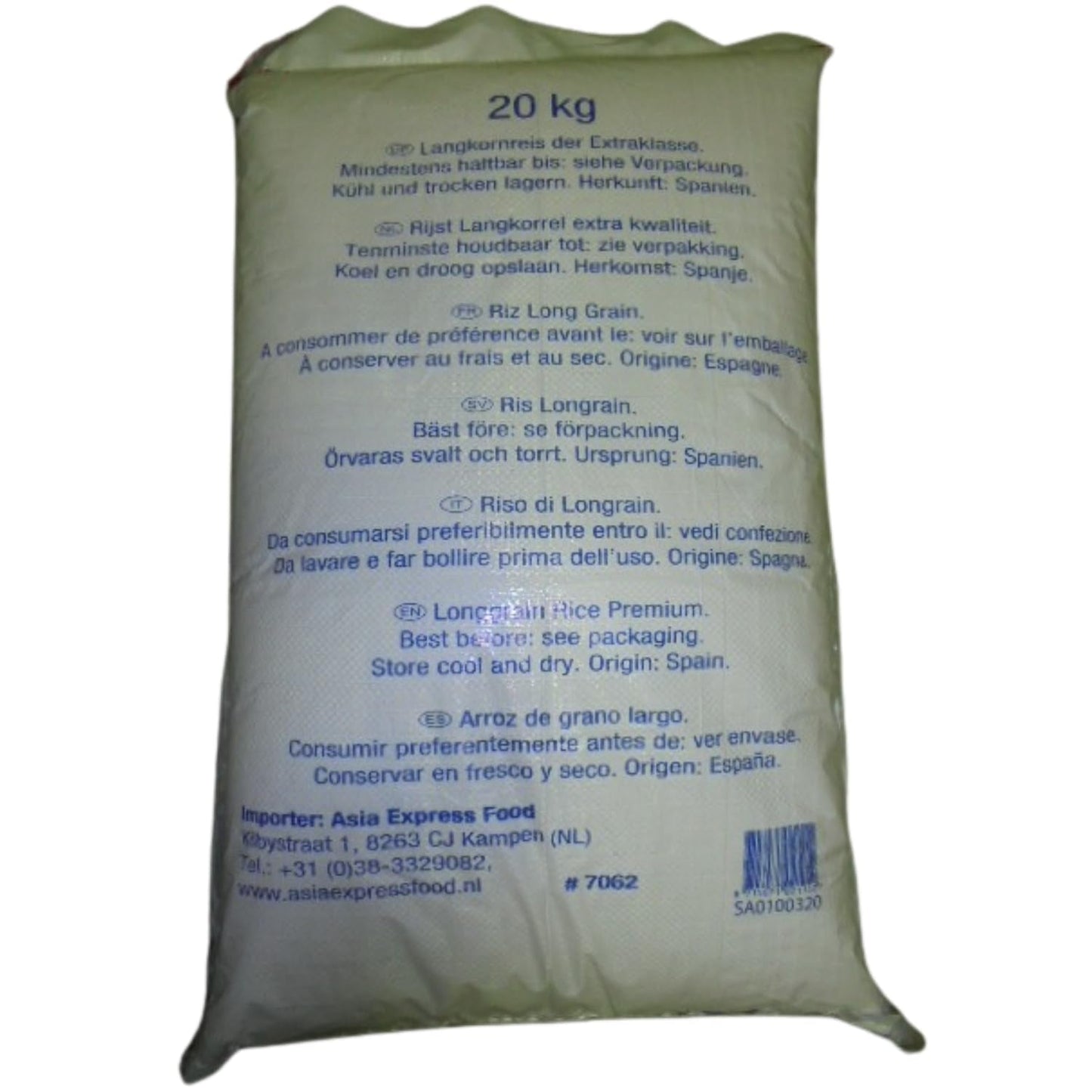 - Langkornreis w stylu amerykańskim - 1 X 20 KG