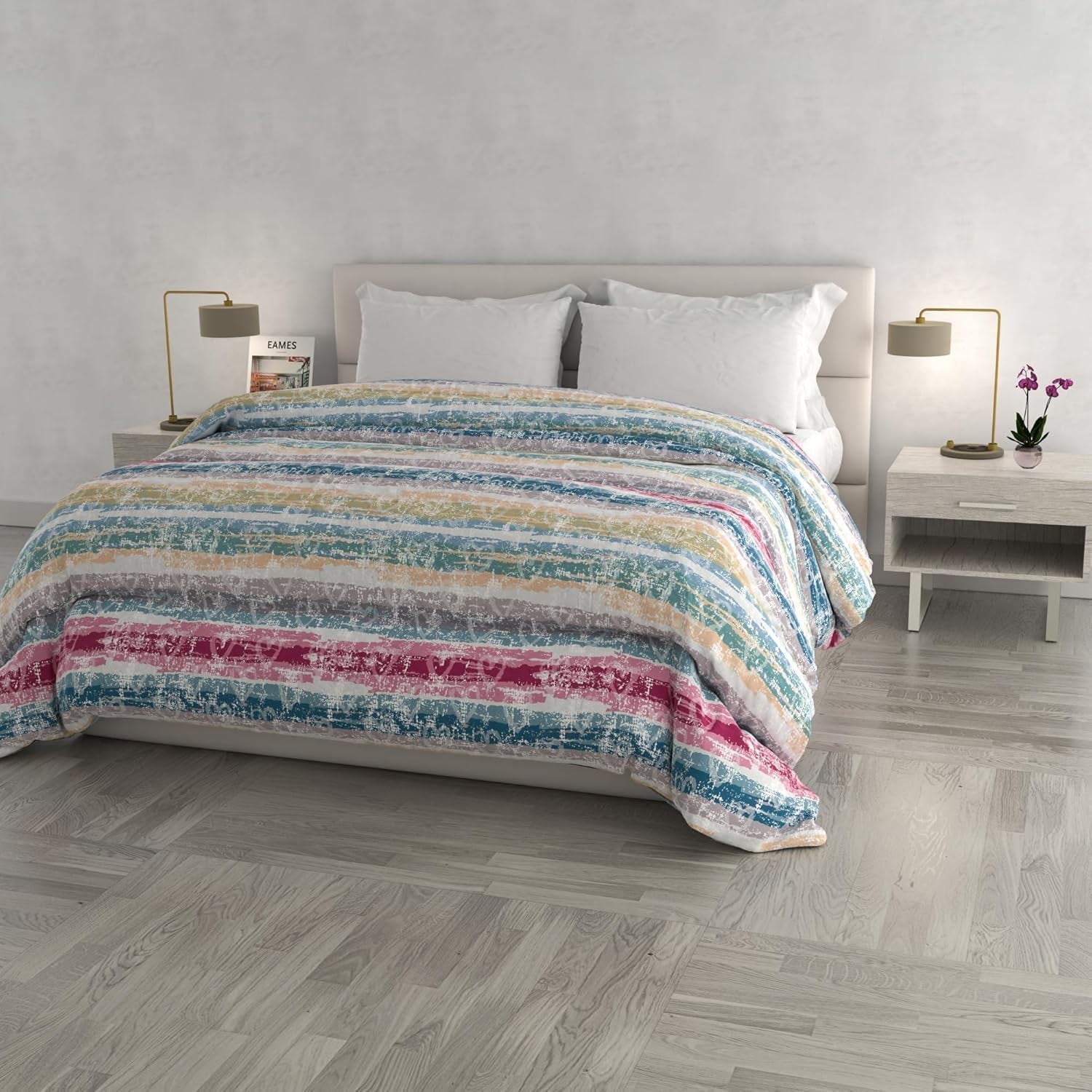Modna kołdra zimowa Florencja 260X260Cm Kołdry i kołdry Naty Shop Linie miłości 260X260Cm