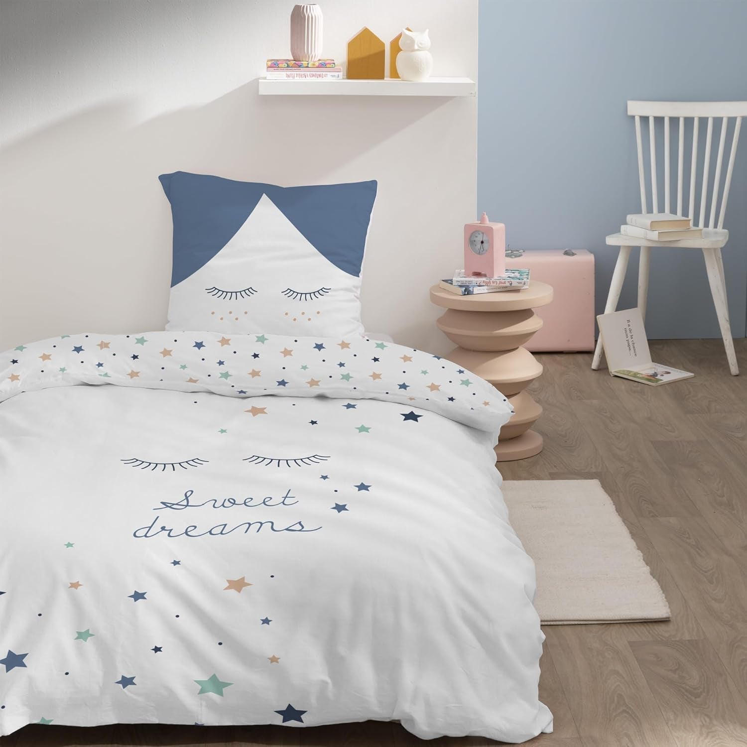 Komplet pościeli dla dzieci, dwustronny, Pościel Gwiazdki - dziecięca Naty Shop
