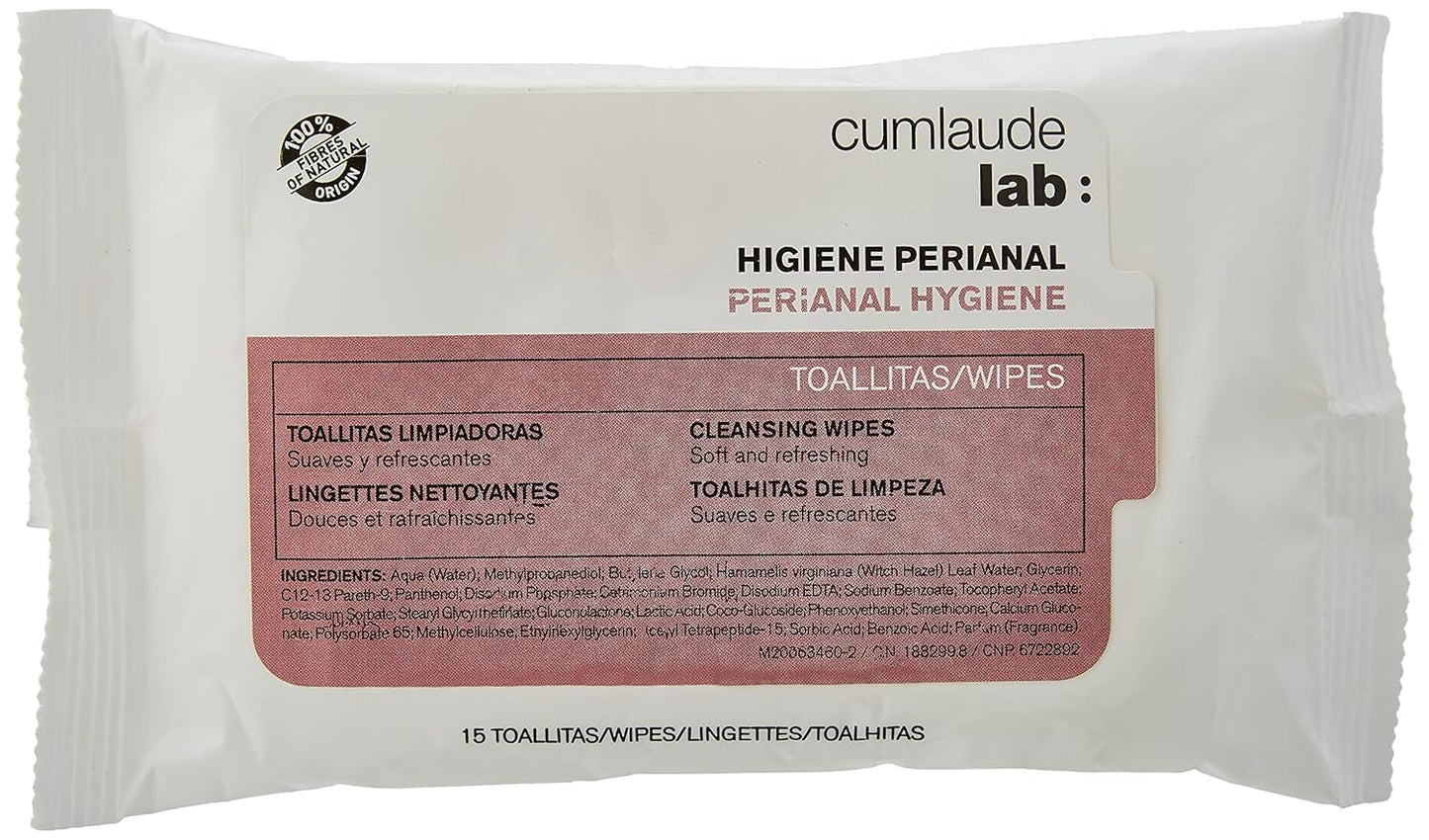 Laboratorium - Chusteczki okołoodbytowe, Chusteczki nawilżane do higieny okolic odbytu, Prowitamina B5, nawilżające, hipoalergiczne, bez parabenów i alkoholu, testowane dermatologicznie - 15 szt.