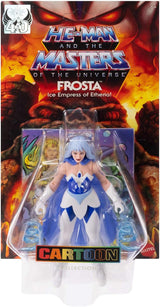 Masters of the Universe Origins Kolekcja figurek kreskówek Frosta, około 14 cm wzrostu, z serialu telewizyjnego z lat 80., księżniczka mocy z siłą lodu, szczegółowy projekt i peleryna, JBM87 Figurki Naty Shop