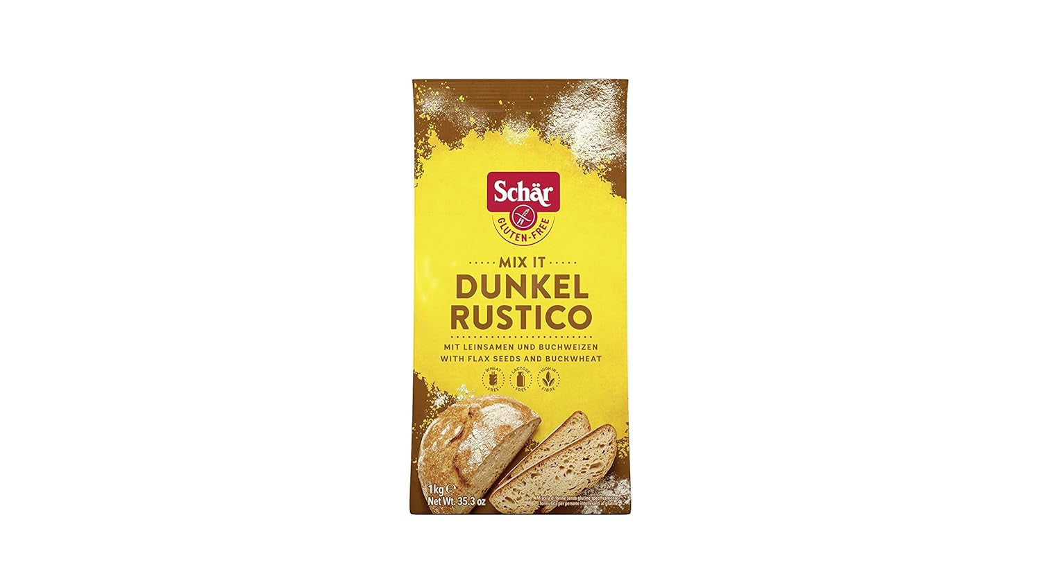 Mix It Dunkel Backmischung Glutenfrei 1Kg, opakowanie 10Er Mieszanka do pieczenia i gotowania Naty Shop Domyślny tytuł