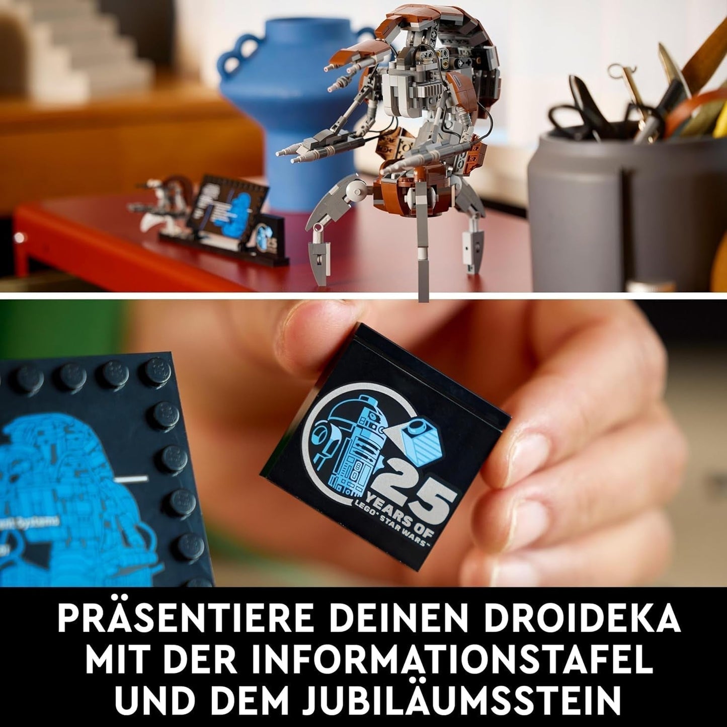 Zestaw LEGO Star Wars Droideka, model droida dla dorosłych, dekoracja biurka, przedmiot kolekcjonerski, pomysł na prezent dla mężczyzn i kobiet 75381 Zestawy do budowania Besuche w sklepie LEGO