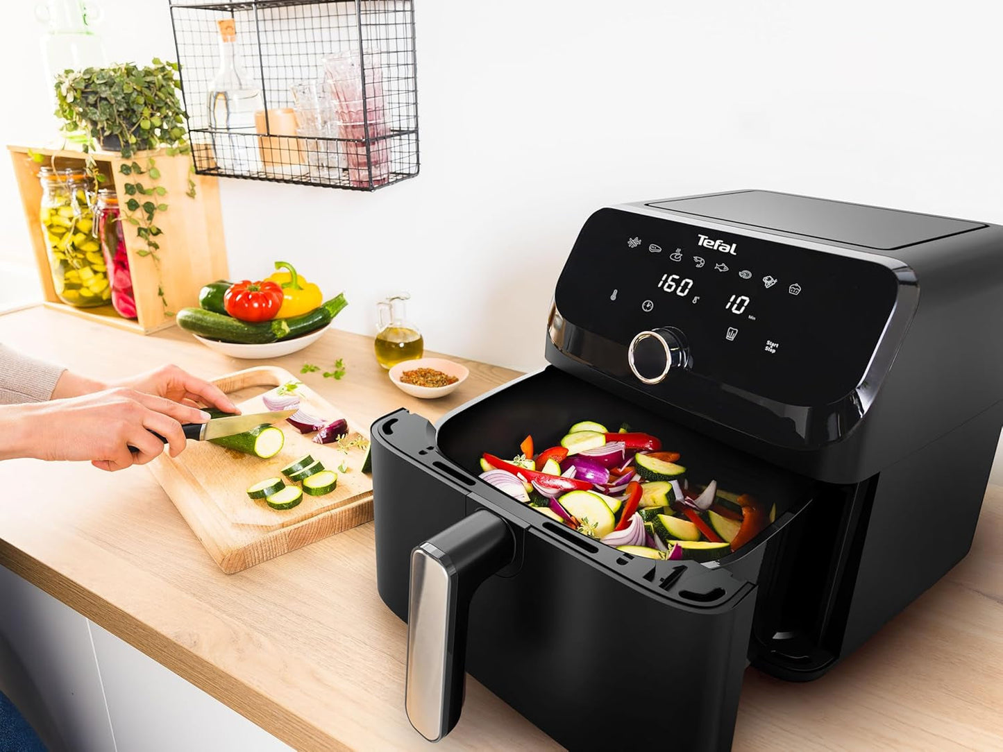 Frytownica Tefal Easy Fry Mega na gorące powietrze, pojemność 7,5 litra, do 8 osób, EY8558E0 Sprzęt AGD Naty Shop