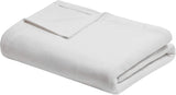 Madison Park Koc bawełniany Freshspun wiklinowy Twin Szare Łóżka i koce Madison Park Cream Color Twin