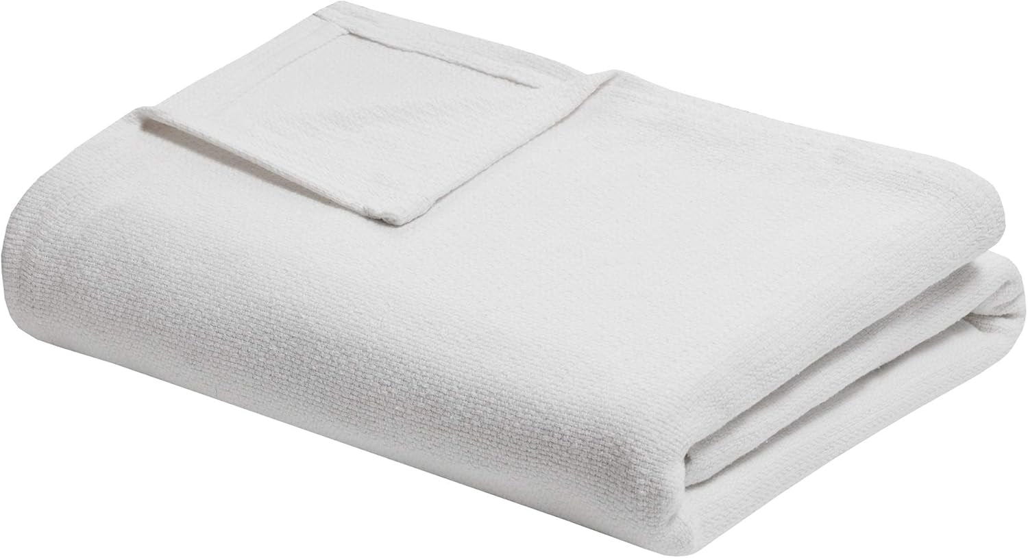 Madison Park Koc bawełniany Freshspun wiklinowy Twin Szare Łóżka i koce Madison Park Cream Color Twin