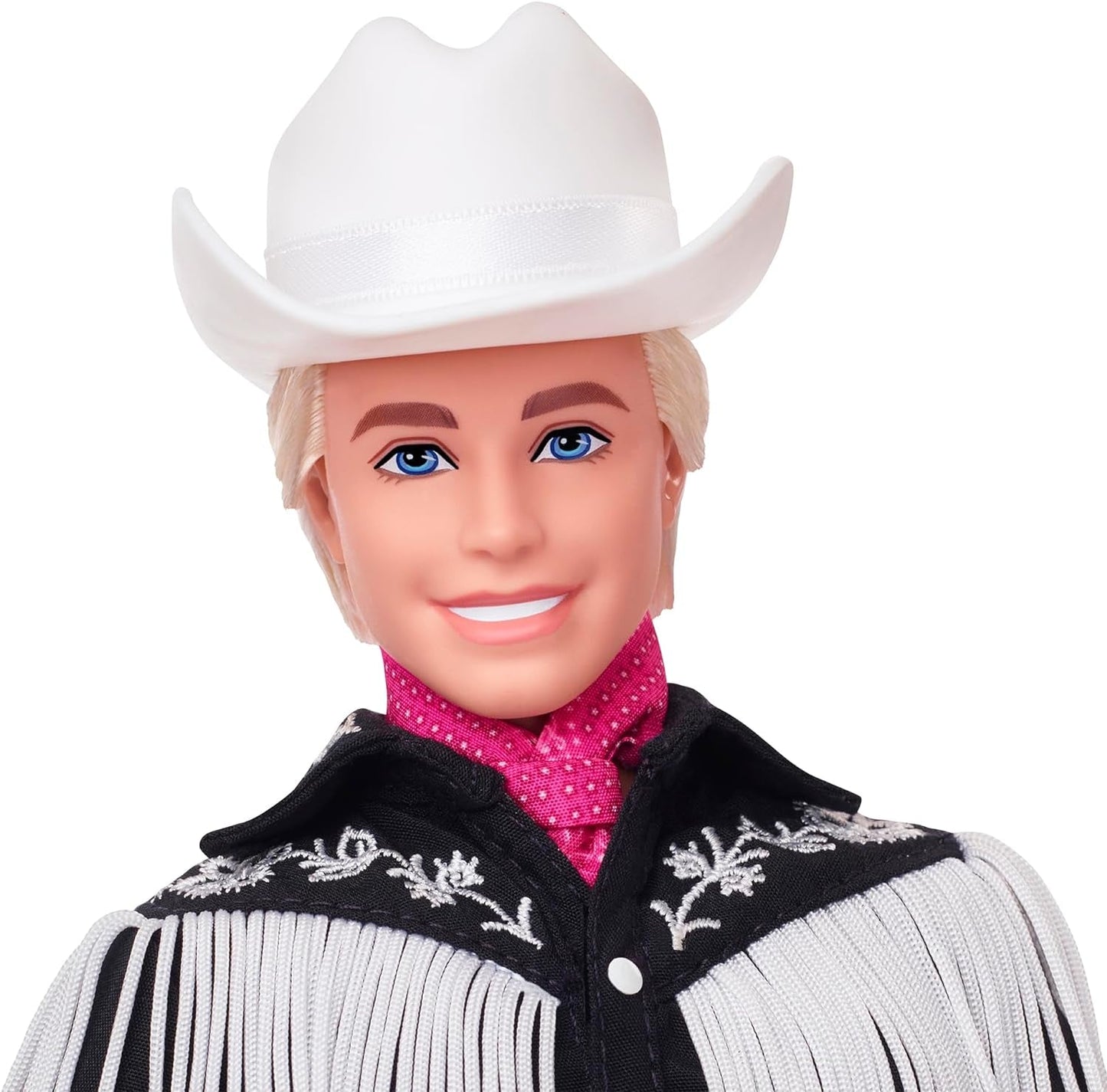 BARBIE the MOVIE Ken – lalka kolekcjonerska w stroju westernowym, koszula vintage, kowbojski kapelusz, białe buty z filmu dla dzieci w wieku od 3 lat, lalki HRF30 Naty Shop