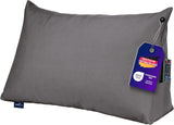 Poduszka do czytania Traumnacht Cosy Back Cushion, 70 x 40 cm ciemnoszara, zdejmowany i nadający się do prania pokrowiec wykonany w 100% z poliestru, praktyczna kieszeń boczna, certyfikat Oeko-Tex, wyprodukowana zgodnie z niemieckimi standardami jakości