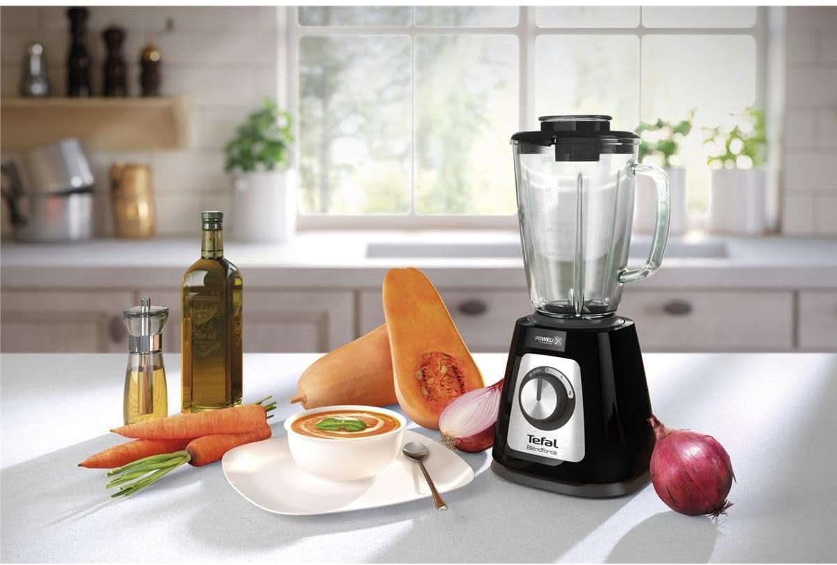 Tefal BL435831 BL4358 Mikser stojący, szklany, 1,75 litra, Schwarz Kitchen Naty Shop