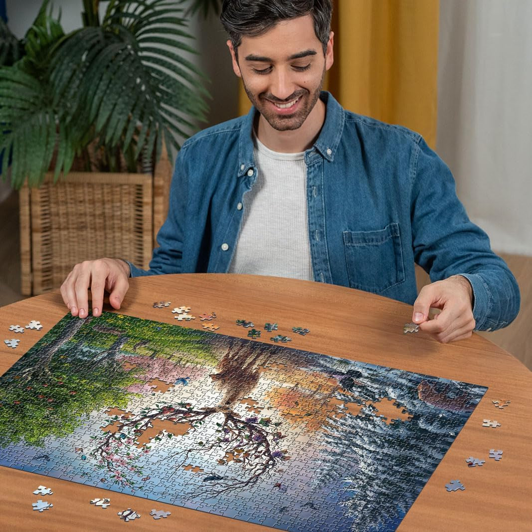 Puzzle Ravensburger 12001088 - Magiczny jeleń i cztery pory roku - 1000 elementów Puzzle dla dorosłych 14+ Puzzle Naty Shop