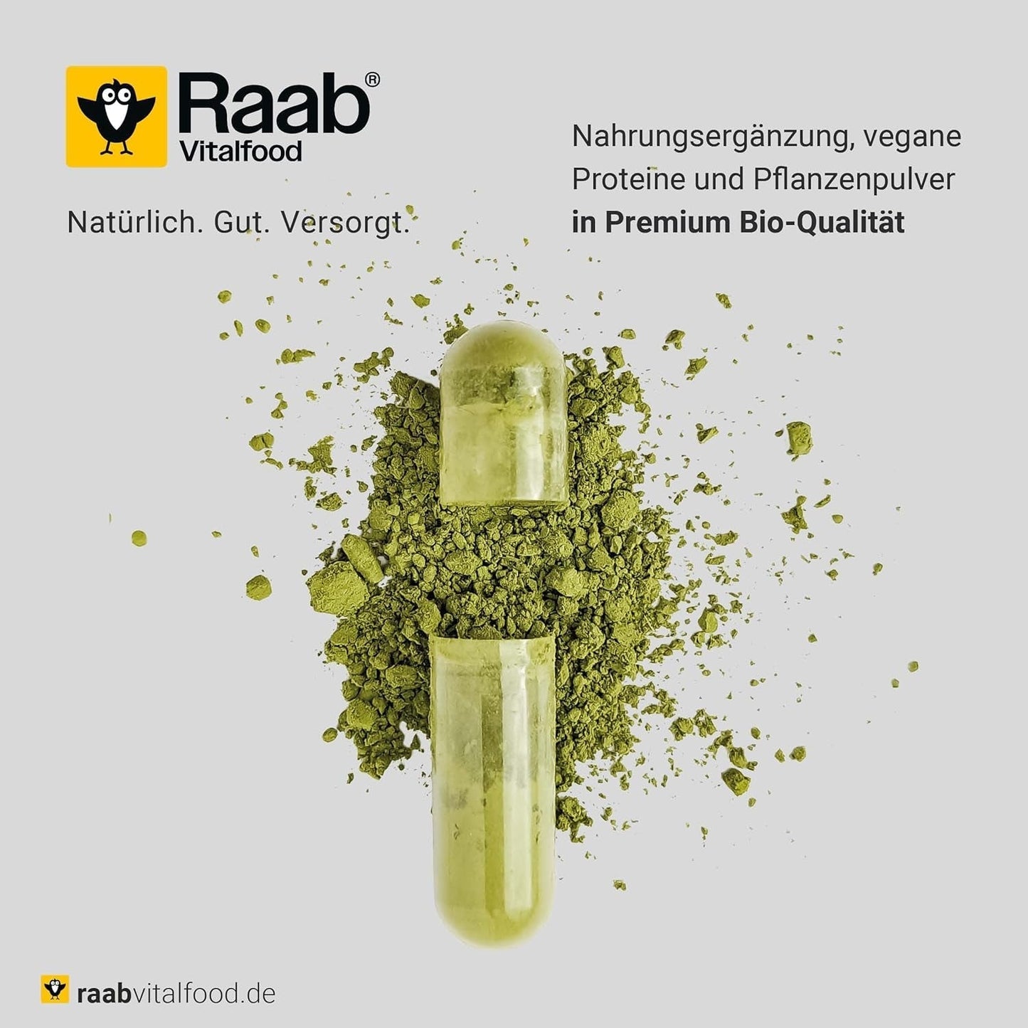 Raab Vitalfood® Premium Bio Matcha w proszku (30g) - Oryginalna z Japonii, czysta matcha w proszku bez dodatków, drobno zmielona, ​​o lekko gorzkim smaku, zielona herbata w proszku, wegańska, ceremonia herbaciana