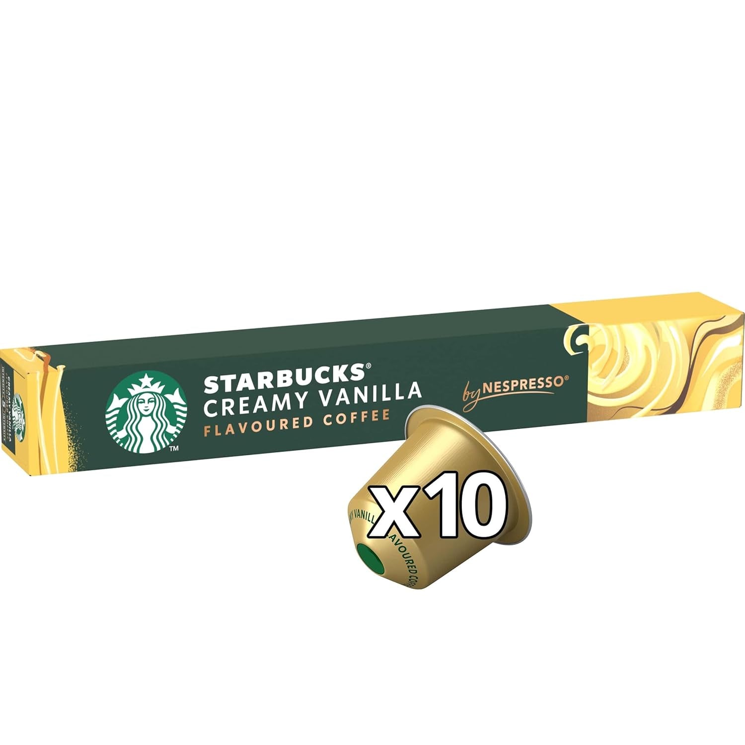 STARBUCKS marki Nespresso, Helle Röstung, Vanille Aromatischen Kaffeekapseln 6 x 10 (60 Kapseln)