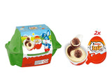 Kinder Joy opakowanie 2 szt. - Jedna połówka z pysznym kremem mleczno-kakaowym i chrupiącymi kuleczkami, druga połowa z wielką niespodzianką - Czekolada Wielkanocna, Słodycze Wielkanocne - Prezent Wielkanocny - 40g