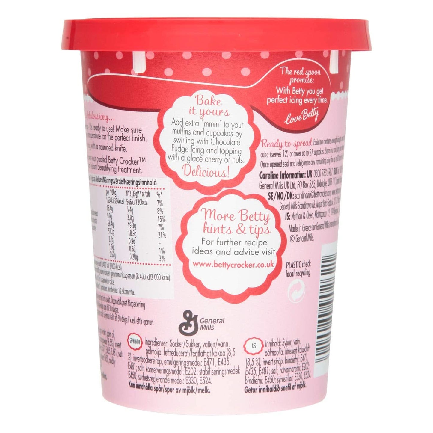 Betty Crocker, Lukier do ciasta z czekoladą i karmelem, 400 gramów Glazury i dekoracje Naty Shop