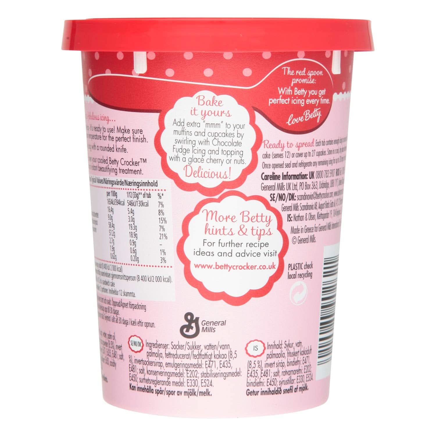 Betty Crocker, Lukier do ciasta z czekoladą i karmelem, 400 gramów Glazury i dekoracje Naty Shop