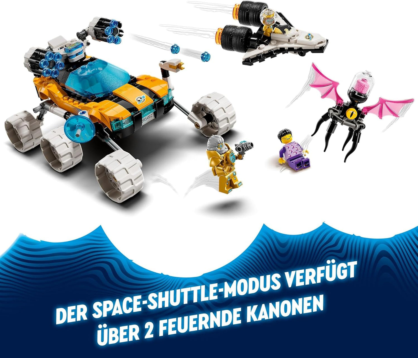 LEGO Dreamzzz Zestaw 2 w 1 Kosmiczny samochód lub prom kosmiczny pana Oza zawiera minifigurki pana Oza, Alberta i Jaydena oraz kosmiczny prezent dla dzieci w wieku powyżej 8 lat 71475 Zestawy do budowania Besuche den LEGO-Store