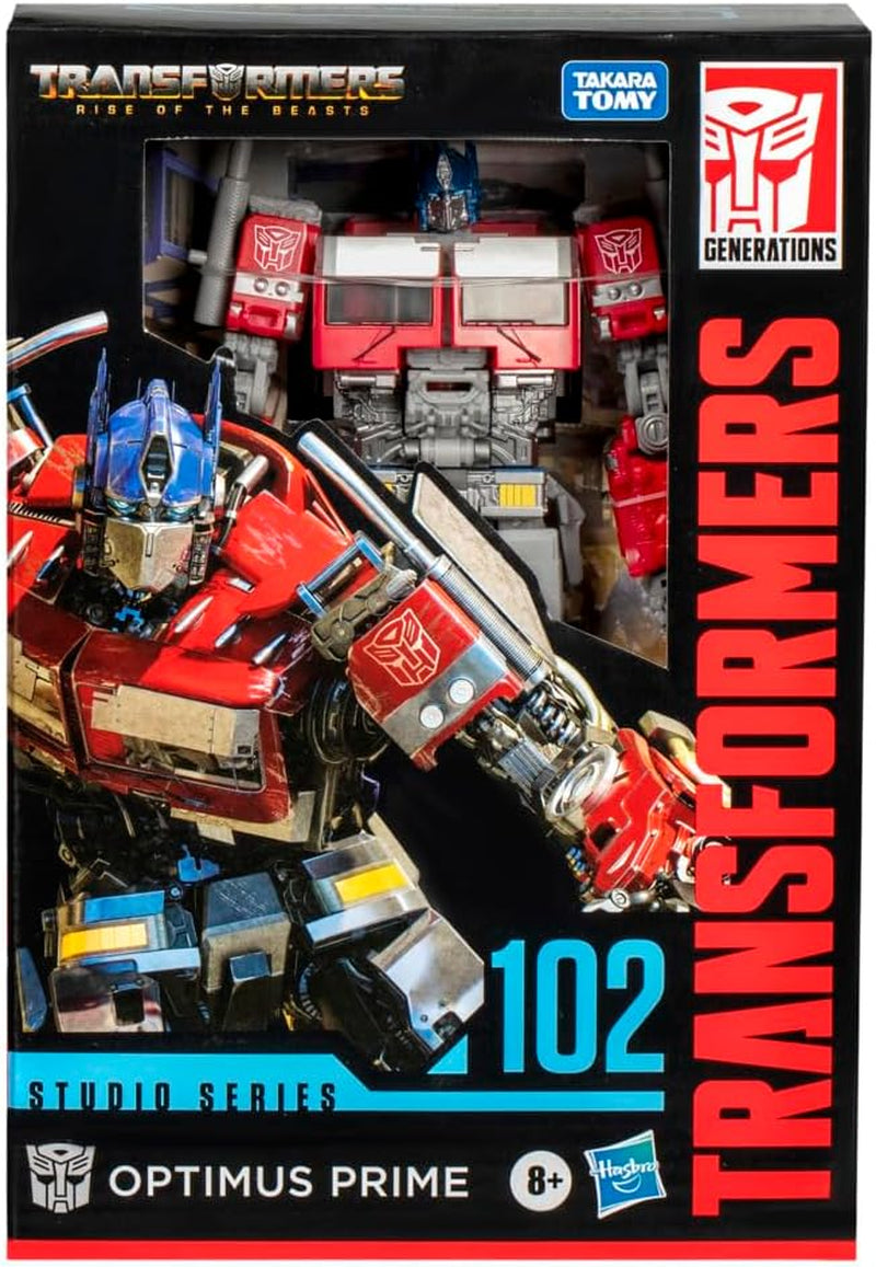 Transformers Studio Series Voyager Class Bunt Bestii 102 Optimus Prime Figurka Czerwony Biały Niebieski Figurki Naty Shop