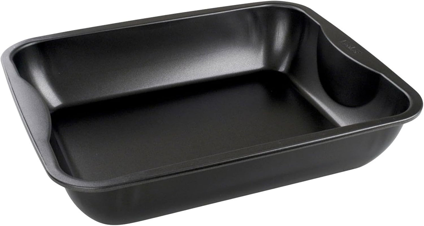 Zenker Xxl-Brat- Und Auslaufform (40 X 8 X 34 Cm) SPECIAL COOKING, Rechteckige Ofenform Mit Antihaftbebeschichtung, Backblech Für Krosse Braten & Saftige Aufläufe (Farbe: Schwarz), Menge: 1 Stück Formy i blachy do pieczenia Naty Shop
