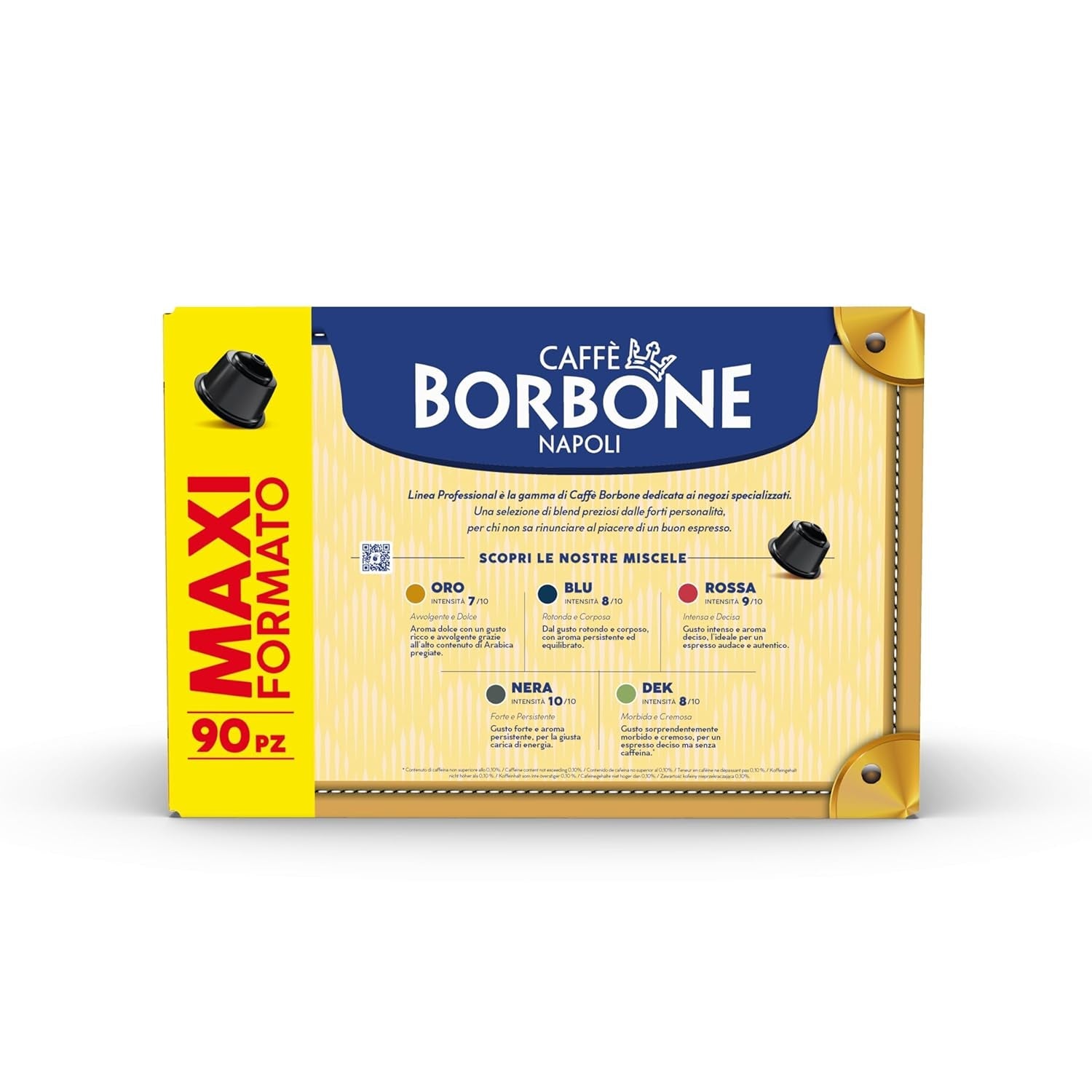 Caffè Borbone Blue Kaffeemischung - 90 Kapseln - Kompatybilny z Kaffeemaschinen der Marke Nescafè®* Dolce Gusto®*
