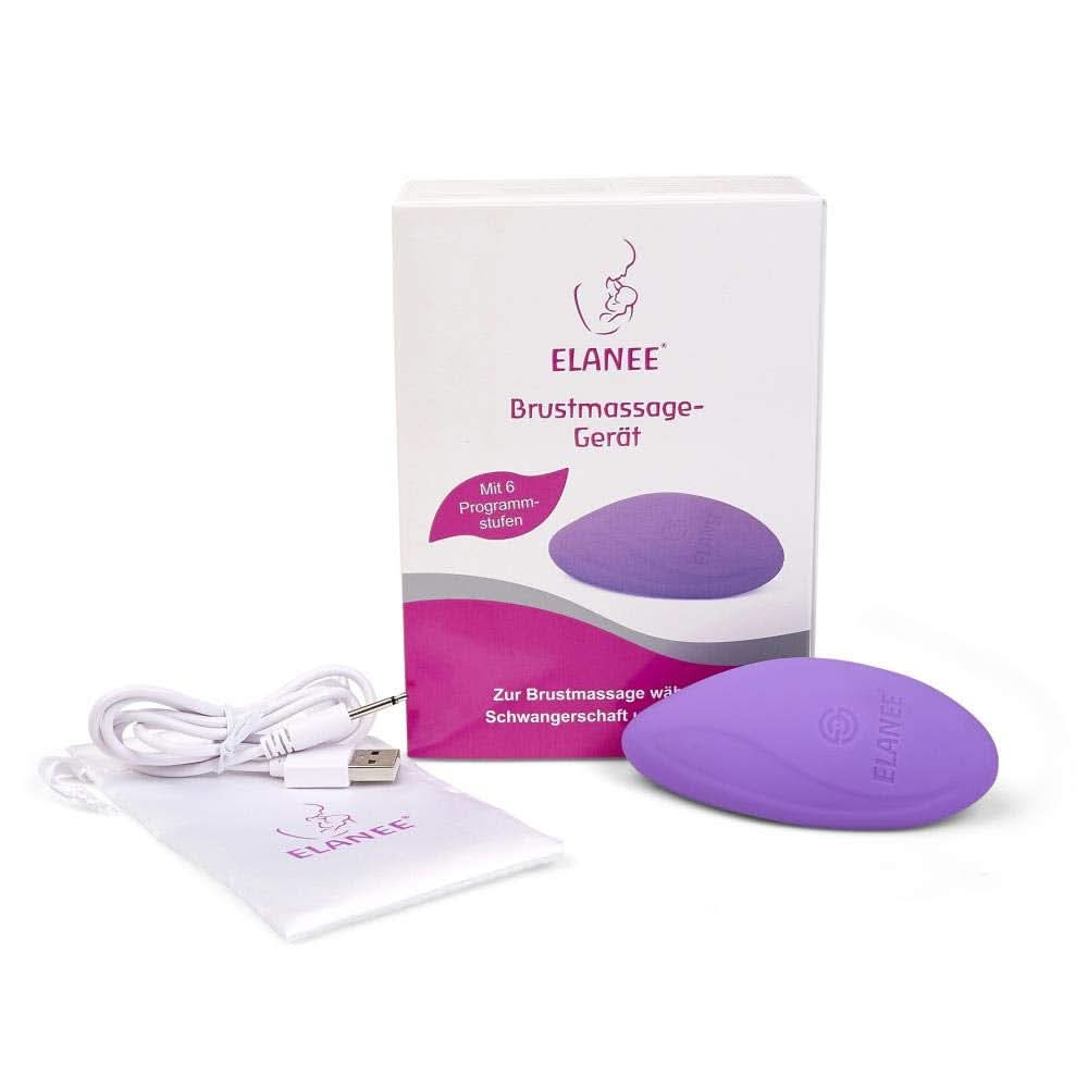 ELANEE Brustmassage-Gerät Für Schwangerschaft Und Stillzeit, Sanfte Massage Der Brust, Lockerung Des Brustgewebes, Anregung Milchfluss (223-00), 1 Stück (opakowanie 1Er) Akcesoria Żywność i karmienie piersią Sklep Bebe Naty