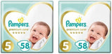 Pieluchy Pampers rozmiar 5 (11-16 kg), pieluszki pielęgnacyjne premium, 58 sztuk, optymalny komfort i ochrona dla wrażliwej skóry od Pampers