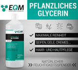 Gliceryna roślinna, w 100% naturalna, naturalny środek nawilżający do włosów i skóry, idealny do mydeł, szamponów, kremów, 1 litr Prysznic i kąpiel Naty Shop