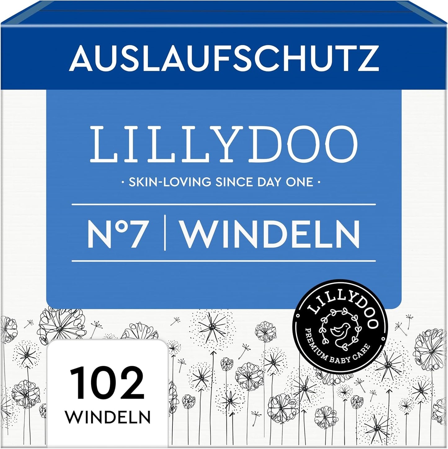 LILLYDOO Pieluszki dziecięce Przyjazne dla skóry - rozmiar 3 (6-10 kg), 29 sztuk, niezawodna ochrona przed wyciekami, miękkie, bezzapachowe i bez balsamu dla skóry wrażliwej, testowane dermatologicznie