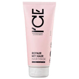 ICE Professional by Natura Siberica Repair My Hair Mask - Intensywnie regenerująca maska do włosów zniszczonych - Z cedrem syberyjskim i PRO-keratyną - 200 ml Naty Shop Koloryzująca maska do włosów 200 ml (1 opakowanie)