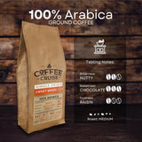 WYCIECZKA KAWOWA Słodka Brazylia Brasilianische Kaffeebohnen 1kg - Mittlere Röstung - Aroma Kakao und Schokolade - Für All Kaffeemaschinen - 100% Arabski