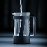 Ekspres do kawy Bodum CREMA (system French Press, stały filtr ze stali nierdzewnej, nasadka zabezpieczająca, 0,5 litra) czarny
