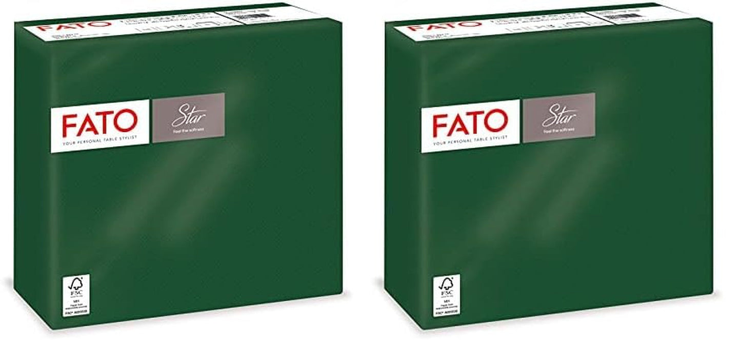 - Miękkość i miękkość Jednorazowe chusteczki papierowe 40 sztuk chusteczek Rozmiar 38X38 4-krotnie 2-warstwowe leśnej zieleni 100% czystego papieru celulozowego Certyfikat Fsc (2 paczki)