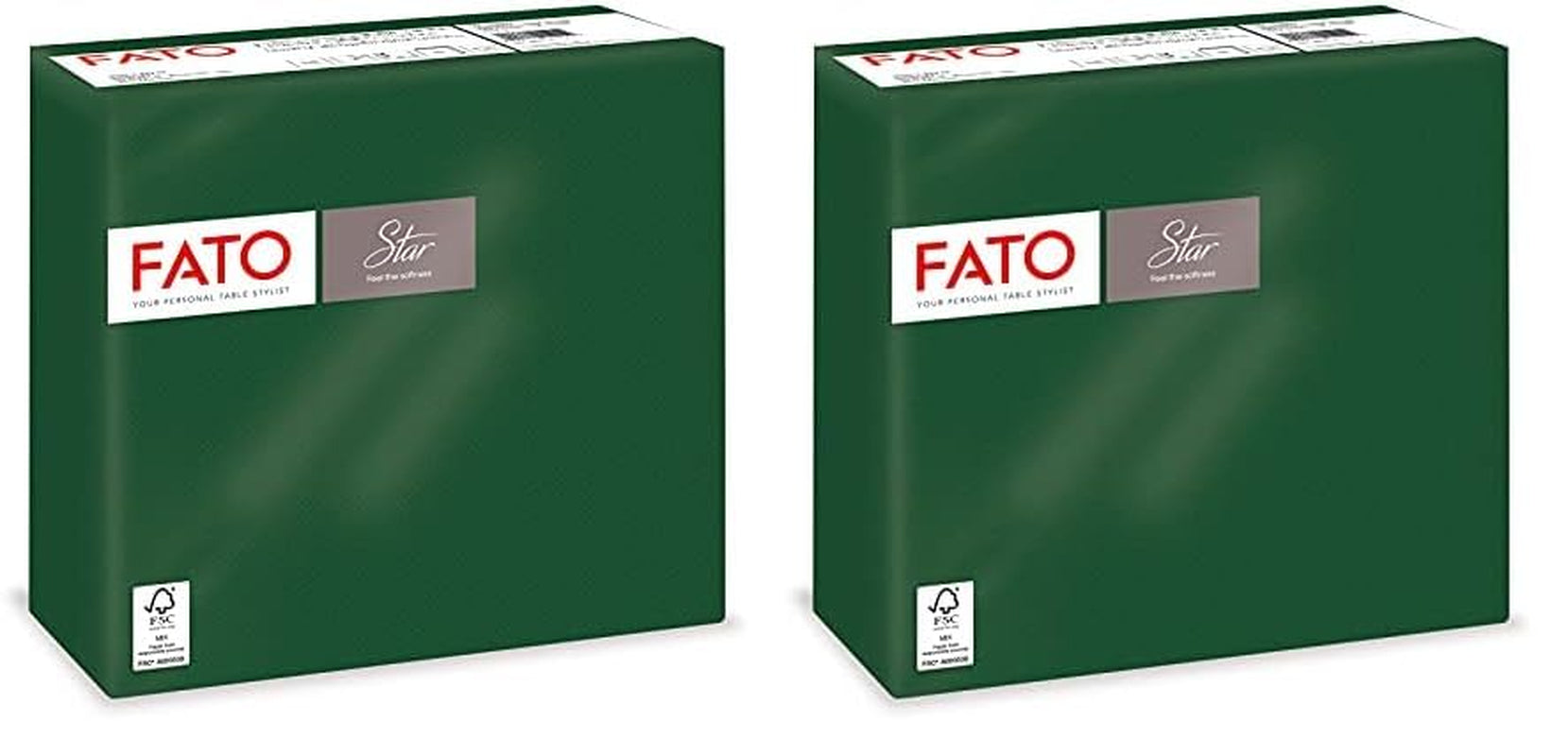 - Miękkość i miękkość Jednorazowe chusteczki papierowe 40 sztuk chusteczek Rozmiar 38X38 4-krotnie 2-warstwowe leśnej zieleni 100% czystego papieru celulozowego Certyfikat Fsc (2 paczki)