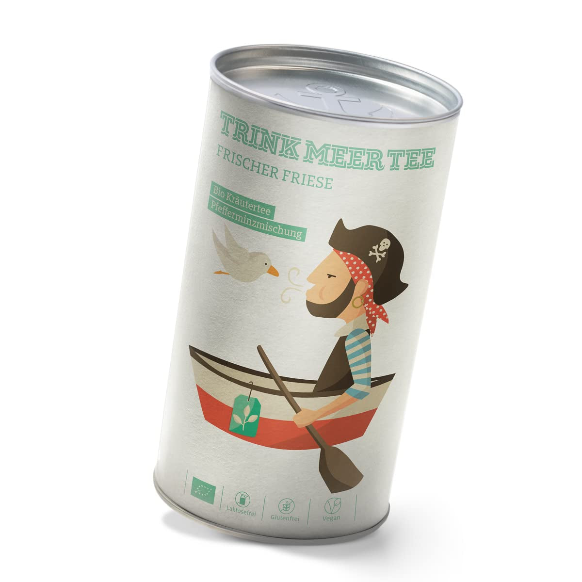 Pij więcej herbaty FRISCHER FRIESE - Organiczna herbata ziołowa | Mieszanka miętowa | Ekologiczna herbata miętowa | Herbata sypka w pudełku po herbacie | Prezent I 50 G