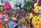 Ravensburger Puzzle 12001369 - Kolibry i motyle - 200 elementów puzzle dla osób starszych i seniorów z większymi elementami, uchwytem, dużym szablonem obrazu i podstawą puzzli Naty Shop
