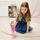 Simba Steffi Love Welcome Baby 29cm Steffi w ciąży 12 sztuk akcesoriów do odgrywania ról Modna lalka z 4cm laleczką bobas zabawka dla dzieci w wieku 3+