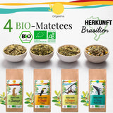 ORIGEENS BIO MATE TEA ZESTAW PREZENTOWY X4 I Yerba Mate Bio 4X80G I Yerba Mate Zestaw herbaciany, pomysł na prezent