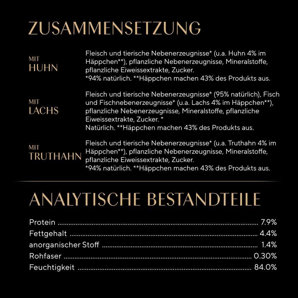 Sheba Porcja W saszetkach Mokra karma dla kotów, opakowanie zbiorcze Fresh & Fine w sosie z kurczakiem i łososiem MSC, 6x6x50g - Drobne posiłki dla kotów w sosie