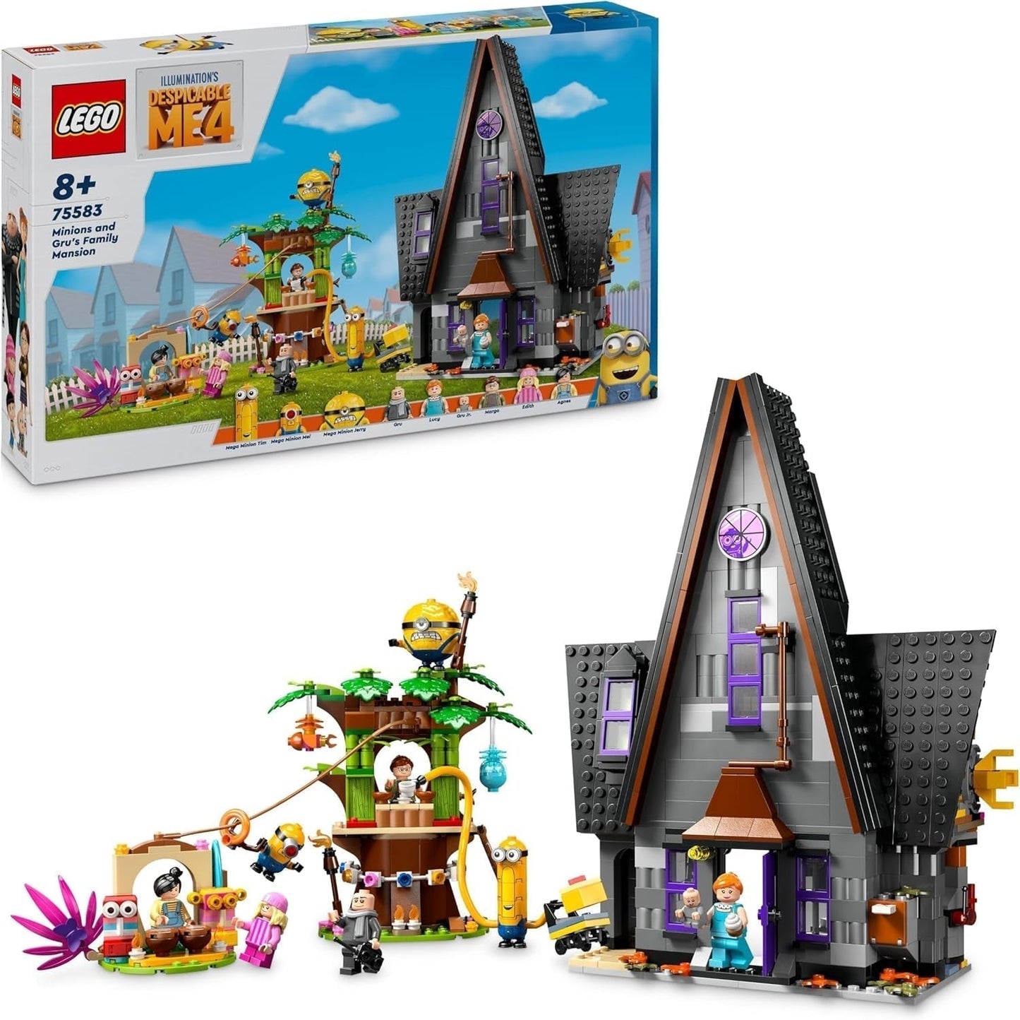 LEGO I — Simply Incorrigible 4 Willa rodzinna Gru i Minionków I — Simply Incorrigible 4 Zestaw filmowy Zabawka dla dzieci na prezent dla chłopców i dziewcząt w wieku od 8 lat 75583 Zestawy do budowania Beuche den LEGO-Store Default Title