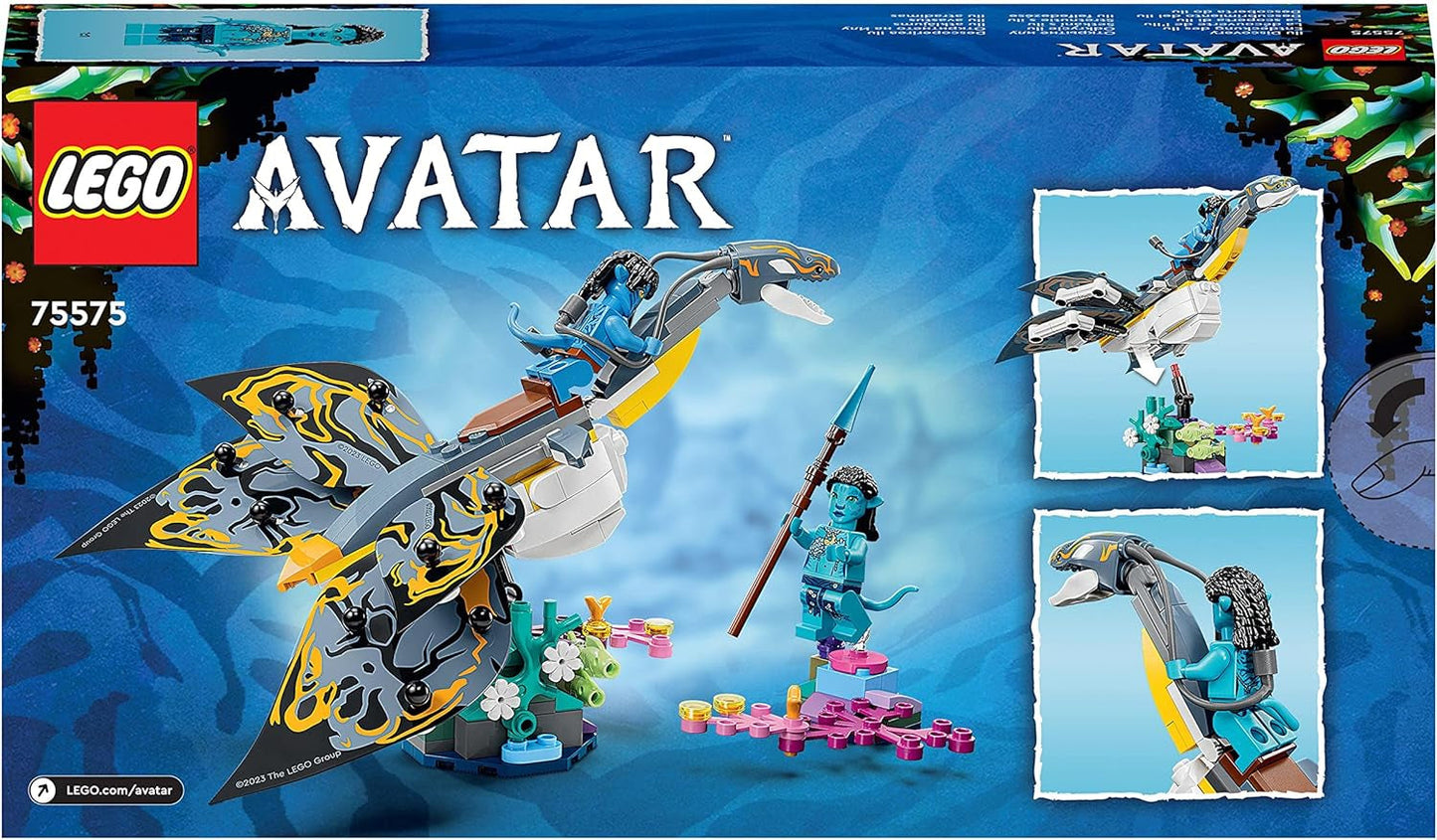 LEGO Avatar Odkrycie ścieżki wodnej Ilu Zabawka do budowania z podwodną figurką Zestaw z kolekcji Pandora dla dzieci i fanów filmów w wieku od 8 lat i starszych 75575 Zestawy do budowania Besuche den LEGO-Store
