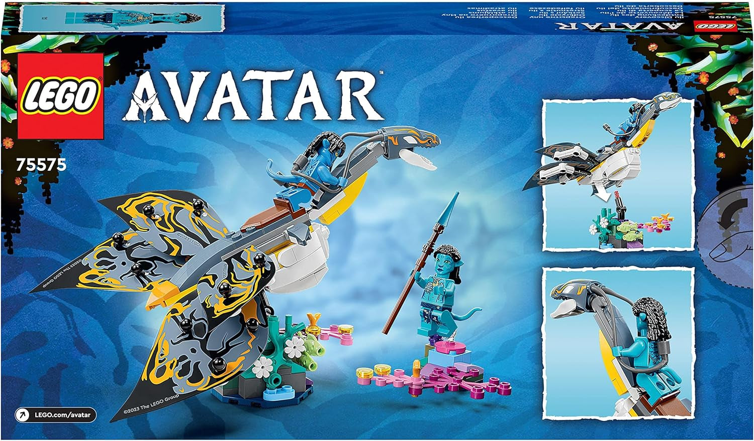 LEGO Avatar Odkrycie ścieżki wodnej Ilu Zabawka do budowania z podwodną figurką Zestaw z kolekcji Pandora dla dzieci i fanów filmów w wieku od 8 lat i starszych 75575 Zestawy do budowania Besuche den LEGO-Store