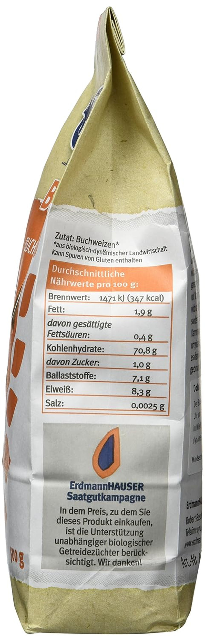 Organiczny bulgur gryczany 6 opakowań (6 x 500g)
