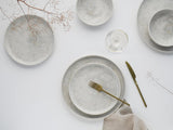 CreaTable, 23714, seria Uno Athena, 12-częściowy zestaw naczyń obiadowych dla 4 osób, zestaw talerzy porcelanowych, można myć w zmywarce i używać w kuchence mikrofalowej, wyprodukowano w Portugalii