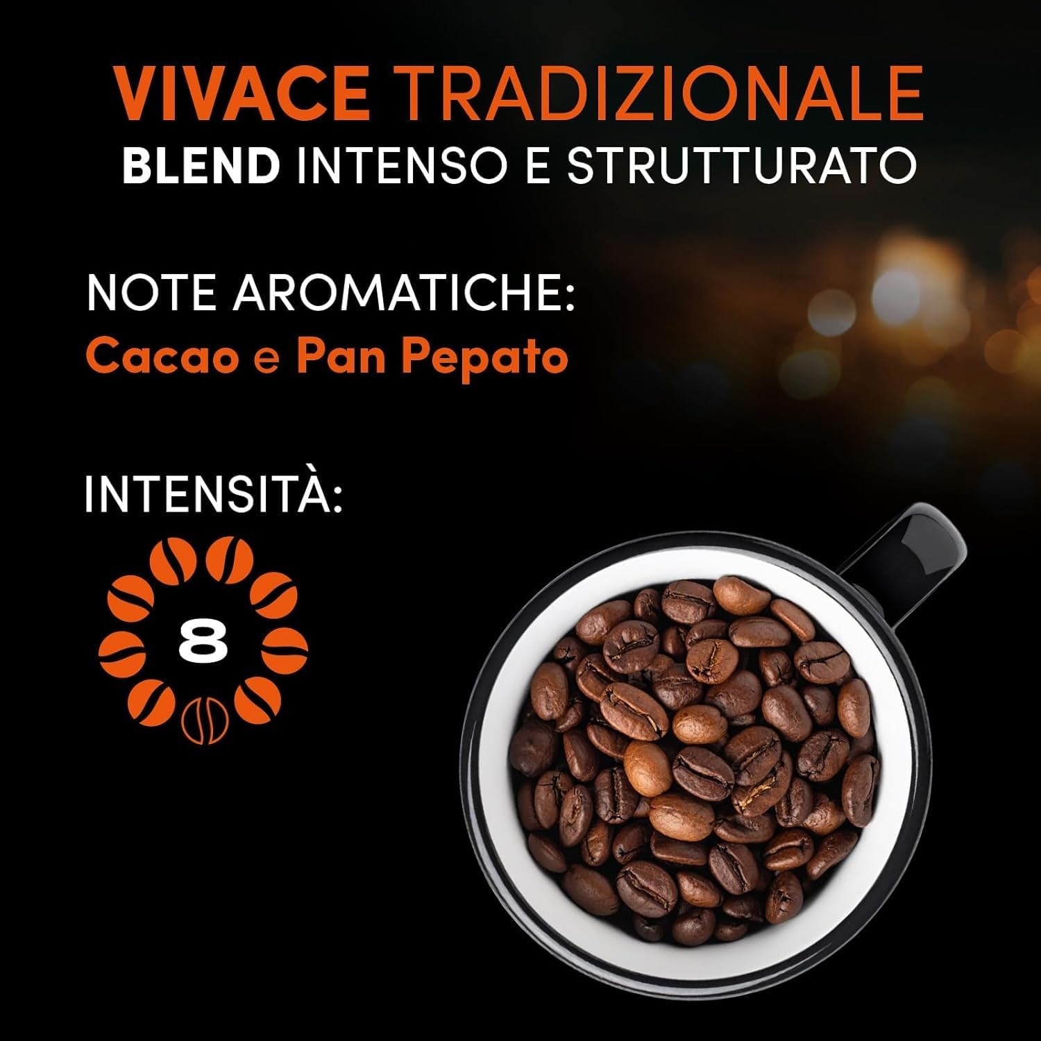 Pellini N.82 Vivace, Kaffeebohnen für Espresso 1 kg, Arabica i Robusta-Mischung mit Kräftigem und Ausgefungem Gesmack, Mittlere Röstung