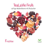 Tealavie - Herbata dla dzieci bez cukru - Poziomki i rabarbar (200 g) Tealavie Fruit - Herbata owocowa sypka