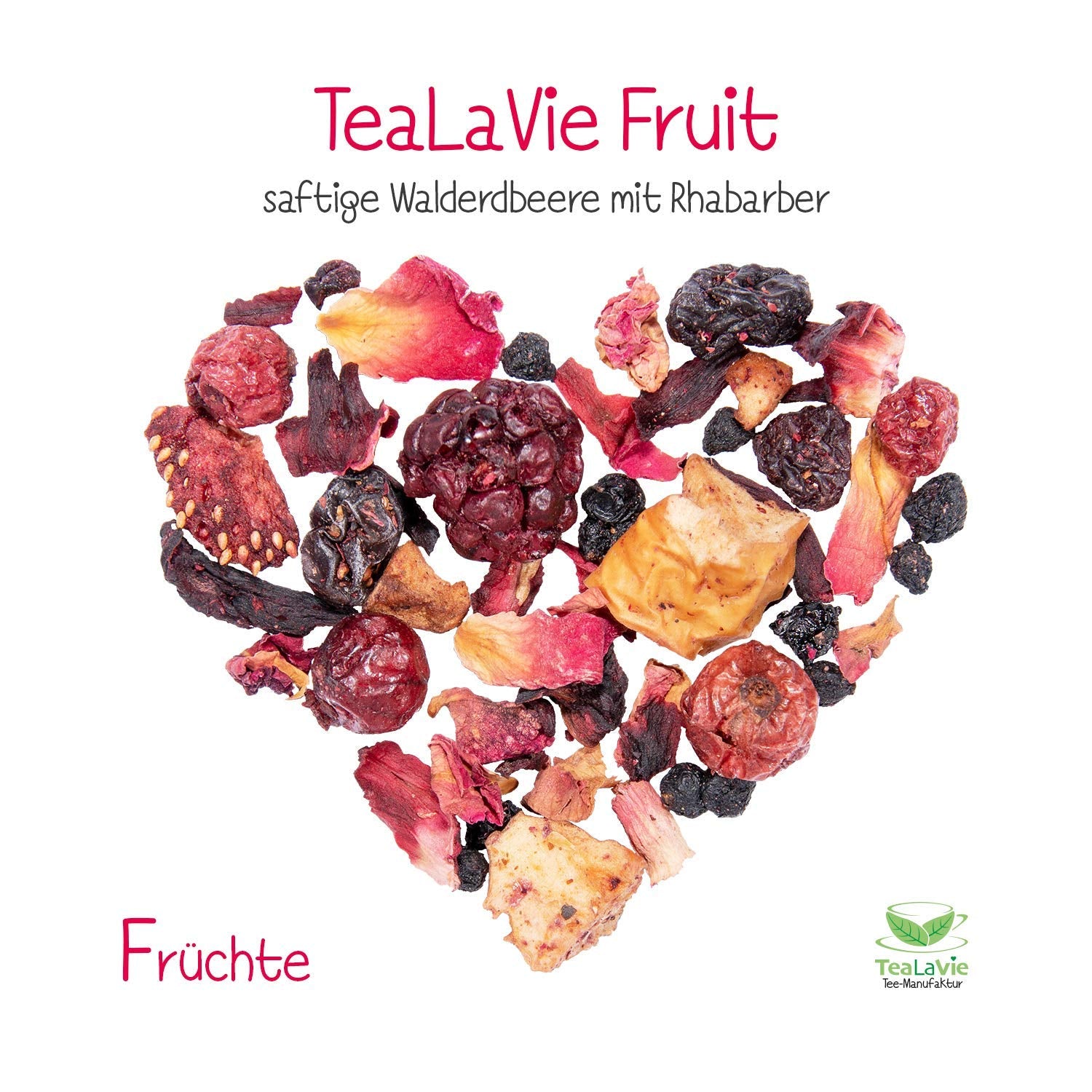 Tealavie - Herbata dla dzieci bez cukru - Poziomki i rabarbar (200 g) Tealavie Fruit - Herbata owocowa sypka